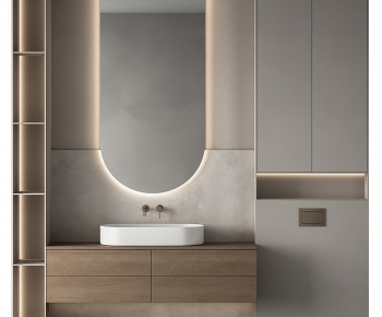 Modern Bathroom Cabinet-ID:395917896