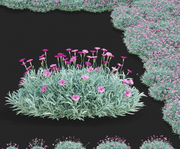 Modern Flowers And Grass-ID:686831951