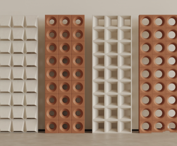 Modern Cement Brick Screen Partition-ID:804441087