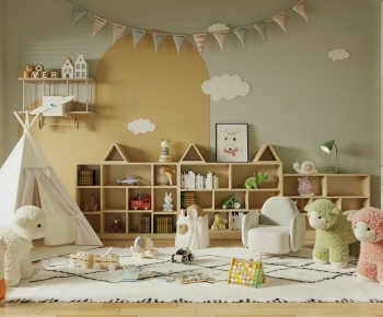 Modern Children's Room Activity Room-ID:975055932