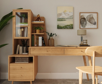 Nordic Style Computer Desk And Chair-ID:852796082