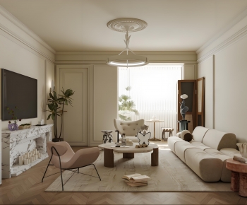 French Style A Living Room-ID:637084961