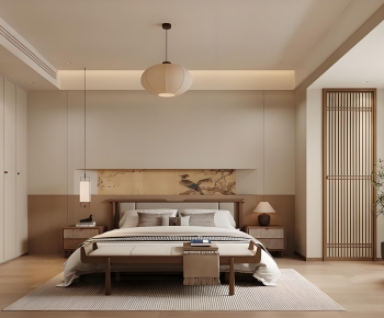 New Chinese Style Bedroom-ID:498682987