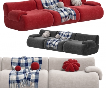 Modern Three-seat Sofa-ID:727508071