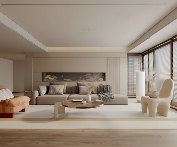 New Chinese Style A Living Room-ID:244505881