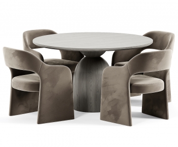 Modern Dining Table And Chairs-ID:395072946