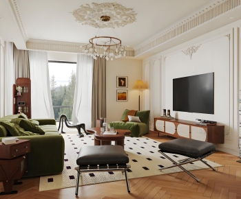 French Style A Living Room-ID:116880898