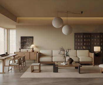 New Chinese Style A Living Room-ID:176000637