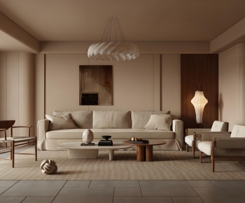 New Chinese Style A Living Room-ID:711705922