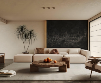 Wabi-sabi Style A Living Room-ID:814241897