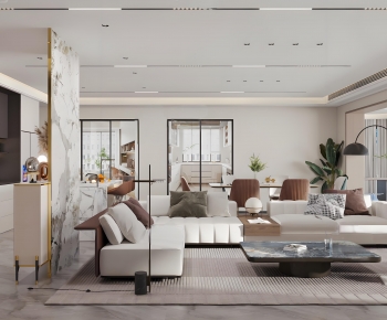 Modern A Living Room-ID:680826901