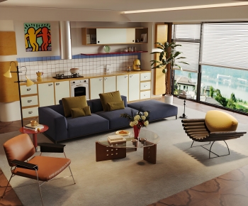 Modern A Living Room-ID:376353031