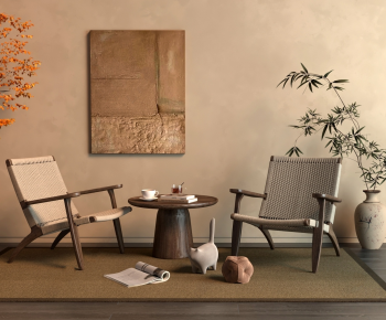 Wabi-sabi Style Lounge Chair-ID:757414107