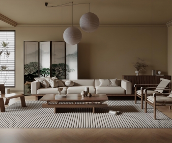 New Chinese Style A Living Room-ID:274725914