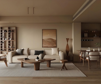 New Chinese Style A Living Room-ID:757328995