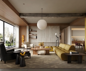 Modern A Living Room-ID:382664925