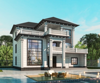 New Chinese Style Detached Villa-ID:753048905