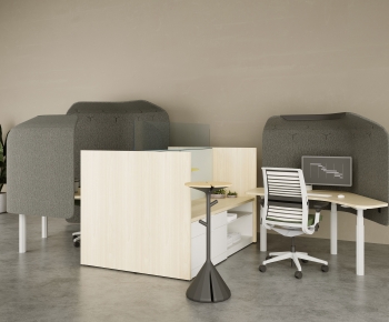 Modern Office Desk And Chair-ID:904423956