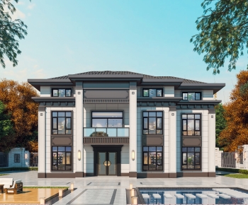 New Chinese Style Detached Villa-ID:355766067