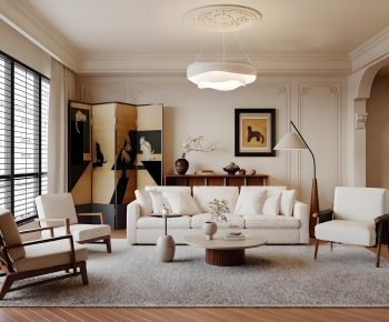 French Style A Living Room-ID:805459983