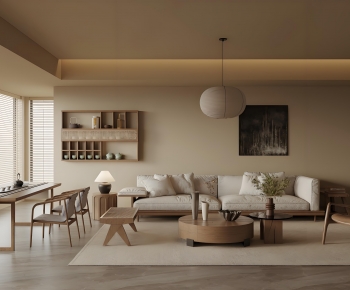 New Chinese Style A Living Room-ID:674730069