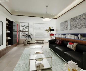 Modern A Living Room-ID:774250045