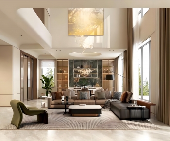 Modern A Living Room-ID:780442959