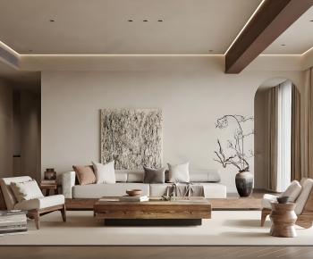 Wabi-sabi Style A Living Room-ID:560287956