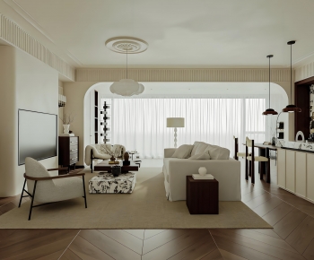 French Style A Living Room-ID:617933039