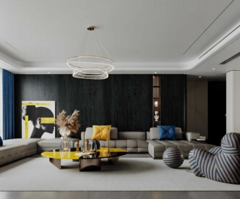 Modern A Living Room-ID:734344015