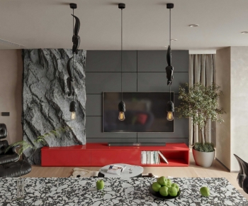 Modern A Living Room-ID:556725981