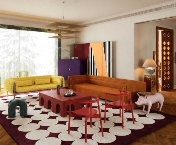 Modern A Living Room-ID:885947944