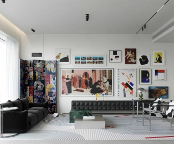 Modern A Living Room-ID:447846894