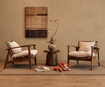 Wabi-sabi Style Lounge Chair-ID:197460892