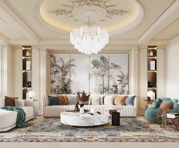 French Style A Living Room-ID:217905041