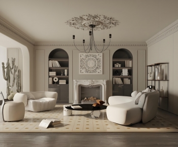 French Style A Living Room-ID:317111975