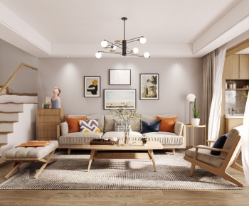 Modern A Living Room-ID:785854109