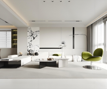 Modern A Living Room-ID:814940915