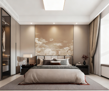 New Chinese Style Bedroom-ID:272510184