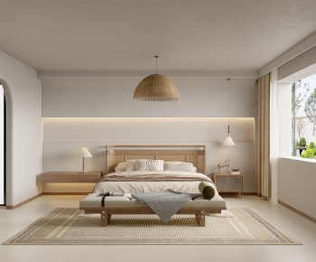 Wabi-sabi Style Bedroom-ID:679673913