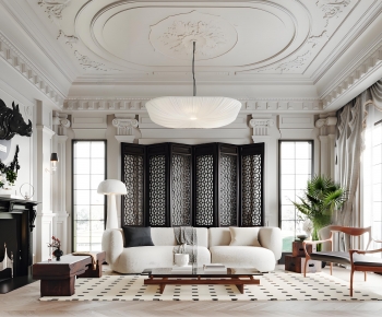 French Style A Living Room-ID:699634084