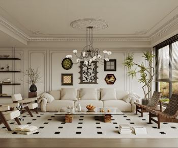 French Style A Living Room-ID:677786119