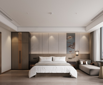 New Chinese Style Bedroom-ID:772696978