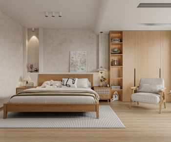 Wabi-sabi Style Bedroom-ID:587291003