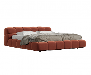 Modern Double Bed-ID:280901919