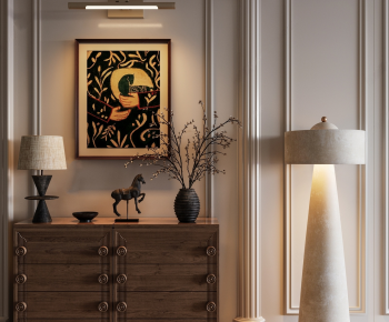 American Style Entrance Cabinet-ID:657401113