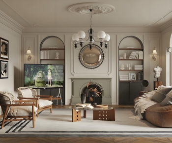 French Style A Living Room-ID:935194025