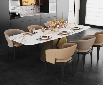 Modern Dining Table And Chairs-ID:441939126