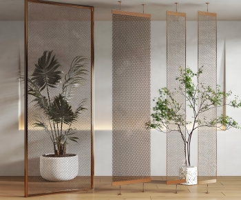 Modern Metal Screen Partition-ID:799617054
