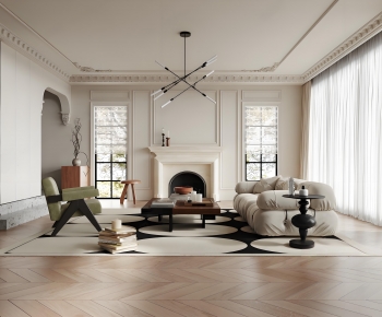 French Style A Living Room-ID:259798058